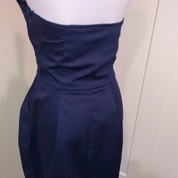 Snap Strapless Pleated Dress - Picture 12 of 17